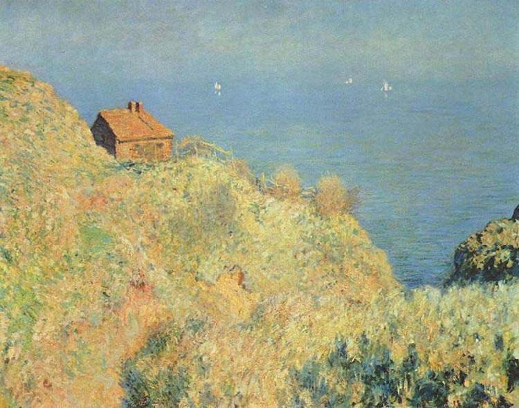 Claude Monet Hut of the Douaniers with Varengeville, Germany oil painting art